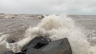 4K HDR 60fps - Ocean Waves Crashing on Rocks | Waves Sound Help You Relax, Study or Sleep