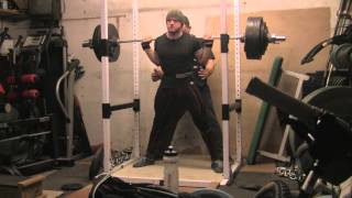 Beltless Squats - 234.25kg x 7 x 2 - Paused Squats - 195kg x 3 and some pulls - 15.04.2015