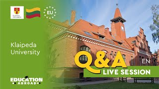 Klaipeda University - Study in Europe | Programs, Admission, Scholarships | Q&A