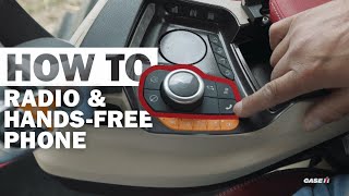 How-to Set Up Radio & Hands Free Phone (Case IH AFS Pro Display)