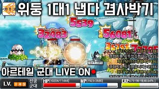 아르테일 ●위둥 1대1 냅다 겹사박기● LV.150 신궁 군대 LIVE ON [넥슨 메이플월드]