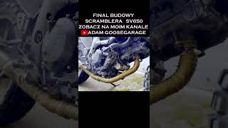 Finał budowy SCRAMBLERA Suzuki SV650 - Próba odpalenia, modyfikacje wydechu, tylne oświetlenie