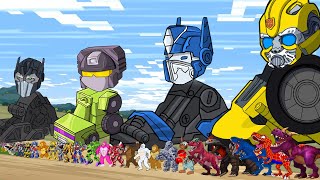 TRANSFORMERS DEVASTATION: Rescue Bumblebee & Optimus Prime, Mirage from Evolution of King Skibidi 3