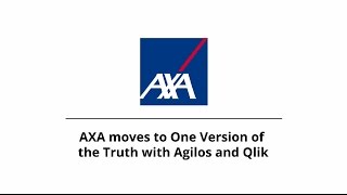 AXA moves to One Version of the Truth with Agilos and Qlik (Dutch)