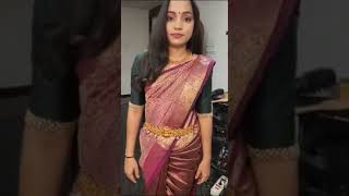 pre pleated saree draping