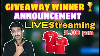 SOCCER CHALLENGE.11 LIVE |GIVEAWAY ANNOUNCEMENT WINNER 🏆 | Cr7 Jersey Gift YouTube Comment Random |