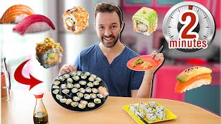 2 MINUTES TOP CHRONO POUR FAIRE DES SUSHIS ?