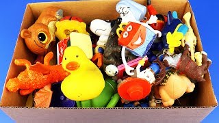 Box of Toys Angry Birds and Disney Figures Frozen PEZ candy Learning Color