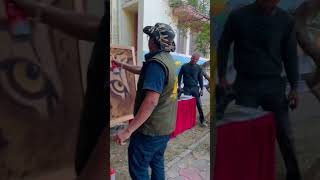 Jaipur artist ll fire art ll #youtubeshorts #trending #youtubeindia #viral #arts #fireartist #shorts