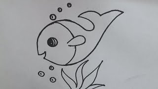 HOW TO DRAW A FISH | EASY DRAWING | Part -1 @TamilNewArt