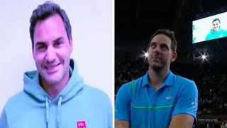 Roger Federer tells Juan Martin del Potro to move on in emotional message