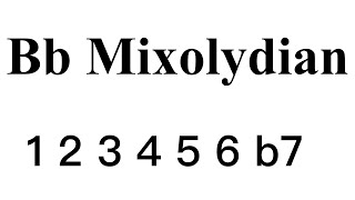 Bb Mixolydian Backing Track #LBT02Bb