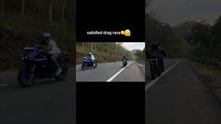 Drag race 🔥🔥 #viral #bike #rider #r15 #mt15 #apache #race #viral #shorts #motorcycle #bikelover