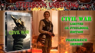 Unboxing - CIVIL WAR - 4K Steelbook - Frankreich Import