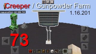 Minecraft Bedrock Tutorials(73) - How to build a Creeper / Gunpowder Farm (1.16.201)