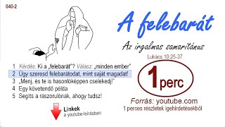 040-2  Úgy szeresd felebarátodat, mint saját magadat!  (Az irgalmas samaritánus)