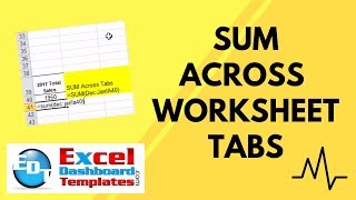 Sum Across Excel Worksheet Tabs