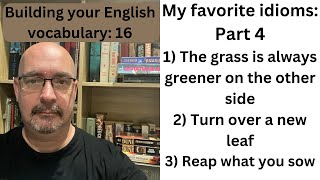 Build your English vocabulary: Part Sixteen: Idioms: Part Four