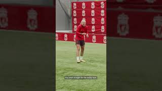 Liverpool FC Women's players try a classic goal-to-goal challenge with a twist 🏆 #Shorts