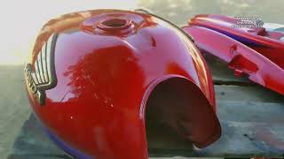 Honda Deluxe Motorcycle Restoration | Fresh New Look with Repaint