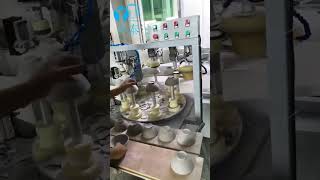 Ceramic bowl plate trimming machine  #chinaceramicmachine