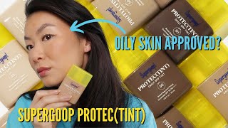 NEW Supergoop Protec(TINT) Spf 50 Review | Oily Skin Approved? (WEAR TEST)