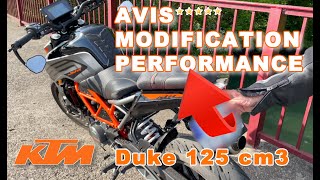 Ma première moto KTM DUKE 125 cm3 2021 : avis & présentation de mes modifications 😍