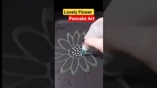 Lovely Flower Pancake Art #shorts