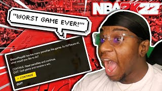 I GOT KICKED OUT THE GAME FOR THIS?? NBA 2K22 Playnow Online Next Gen Gameplay