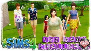 3 Teenagers, 2 Kids, 2 Toddlers - 100 Baby Challenge - Sims 4 - Ep. 10