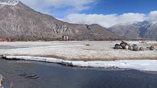 Frozen sand Dunes in Nubra valley India