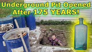 We Uncovered an Underground Pit Buried in a Back Yard 175 Years Ago! Privy Digging Antique Bottles