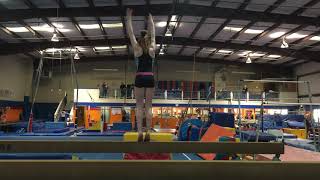 Straddle Half on Beam