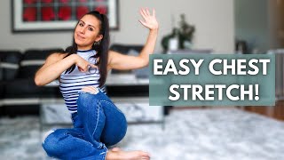 THIS MUSCLE IS LIKELY TIGHT! - How to stretch the pecs (chest muscles) - Reverse rounded shoulders