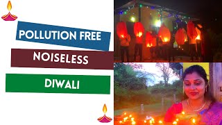 ದೀಪಾವಳಿಯ ಸಂಭ್ರಮದ ಆಚರಣೆ | Diwali celebration | Pollution free and  noiseless Diwali