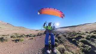 Morning paramotor cruise through the back country..