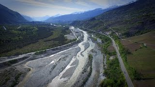 Inspire Switzerland - Savage part of the Rhône river near Finge forest