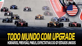 HORÁRIOS GP ESTADOS UNIDOS, PREVISÃO, DADOS, PNEUS E EXPECTATIVAS