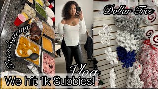 VLOG | FRIENDSGIVING, ELOTE, DOLLAR TREE xmas, MAKEUP, OUTFIT | WE MADE IT TO 1000 SUBSCRIBERS!!