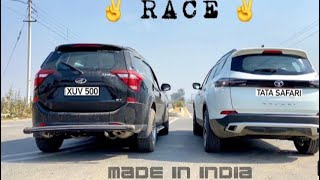 🔥2021 TATA SAFARI VS XUV 500 : DRAG RACE