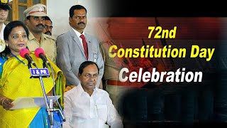 Governor Smt Tamilisai Soundararajan & CM Sri KCR Participating in 72nd Constitution Day|Point Media