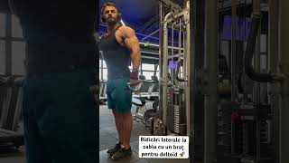 Master Trainer Sebastian Cătălin: Ridicări Laterale La Cablu Cu Un Braț Pentru Deltoid