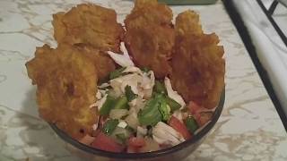 Como hacer cangrejo con pico de gallo/ how to make crab meat with pico de gallo