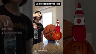 Basketball Bottle Flip! #bottleflip