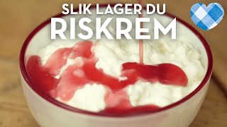 Riskrem med bringebærsaus, oppskrift på den klassiske - alltid like digg | TINE Kjøkken