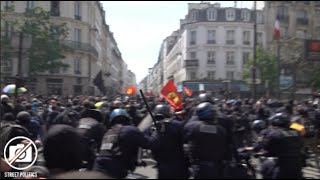 Manifestation du 1er Mai 2022 - un cortège de tête libre jusqu'à rue des Boulets