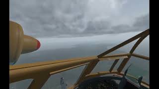 Decent through cloud and landing on Scottish Island  1