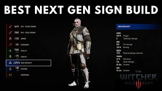 Witcher 3: Best Sign Build Next Gen