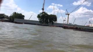 Day Time Chao Phraya River Express Boat Bangkok Thailand Vlog Clip