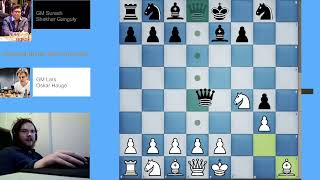 [CHESS] Bird's Opening (From's Gambit 4 ... g5) Hauge - Ganguly 2019